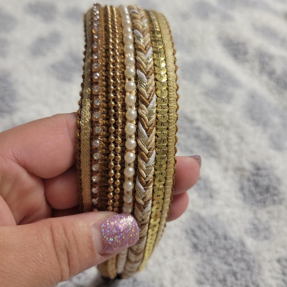 Gold headband